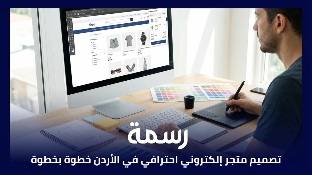 تصميم متجر إلكتروني احترافي في الأردن خطوة بخطوة