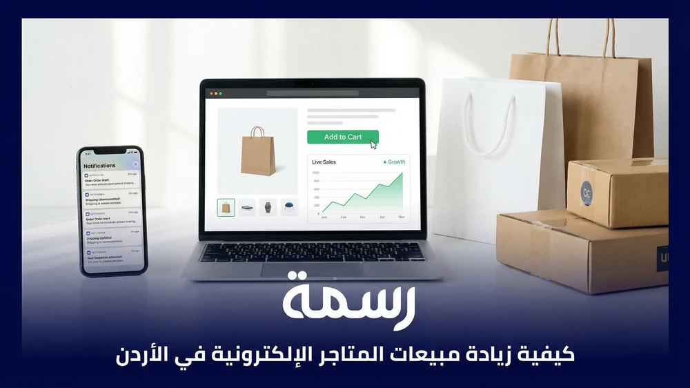 كيفية زيادة مبيعات المتاجر الإلكترونية في الأردن