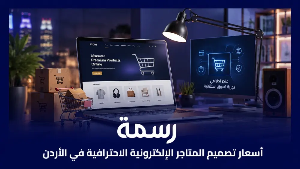 أسعار تصميم المتاجر الإلكترونية الاحترافية في الأردن