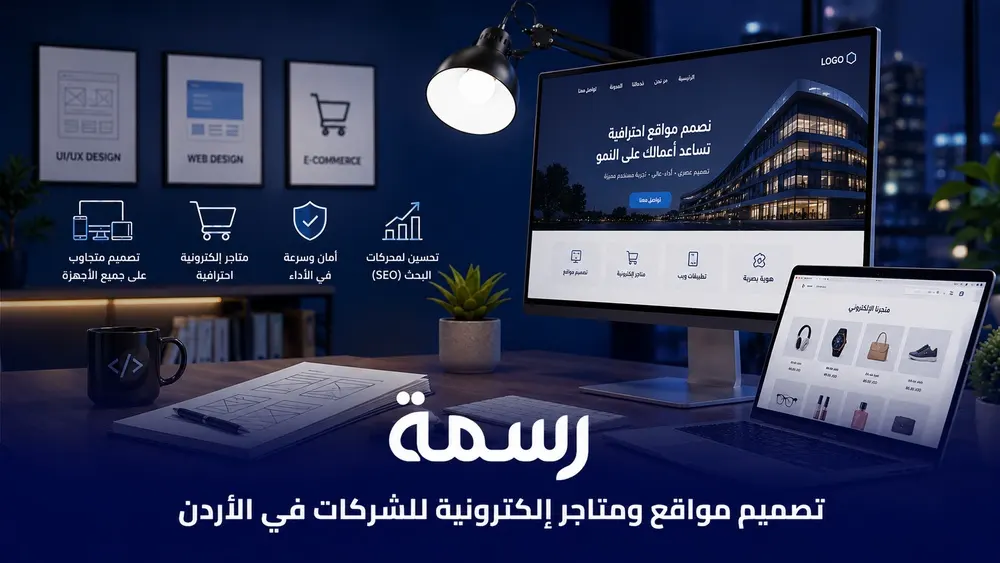 تصميم مواقع ومتاجر إلكترونية للشركات في الأردن
