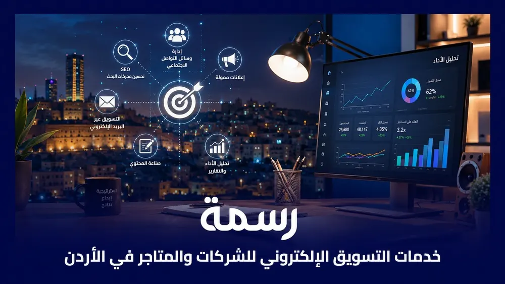 خدمات التسويق الإلكتروني للشركات والمتاجر في الأردن