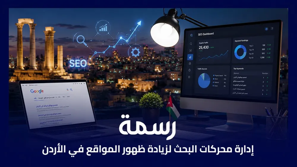 إدارة محركات البحث لزيادة ظهور المواقع في الأردن